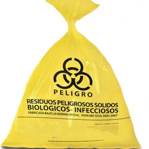 BOLSA. POL P/RESIDUOS BIOLÓGICOS CAL.200 AMARILLA 55 X 60 CMS