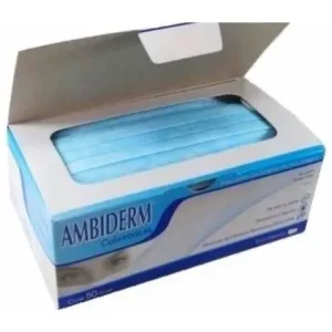 Cubrebocas 3 Capas/ 3 Pliegos Con Elástico Ambiderm