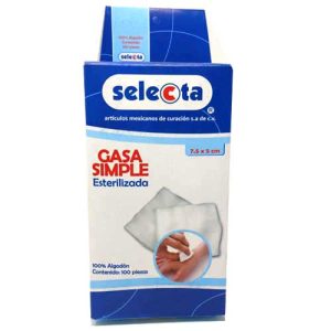 Gasa Estéril Selecta 7.5X5cms